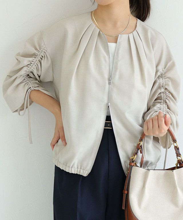 ドロストショルダーブルゾン