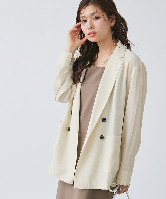 シアーテーラードジャケット