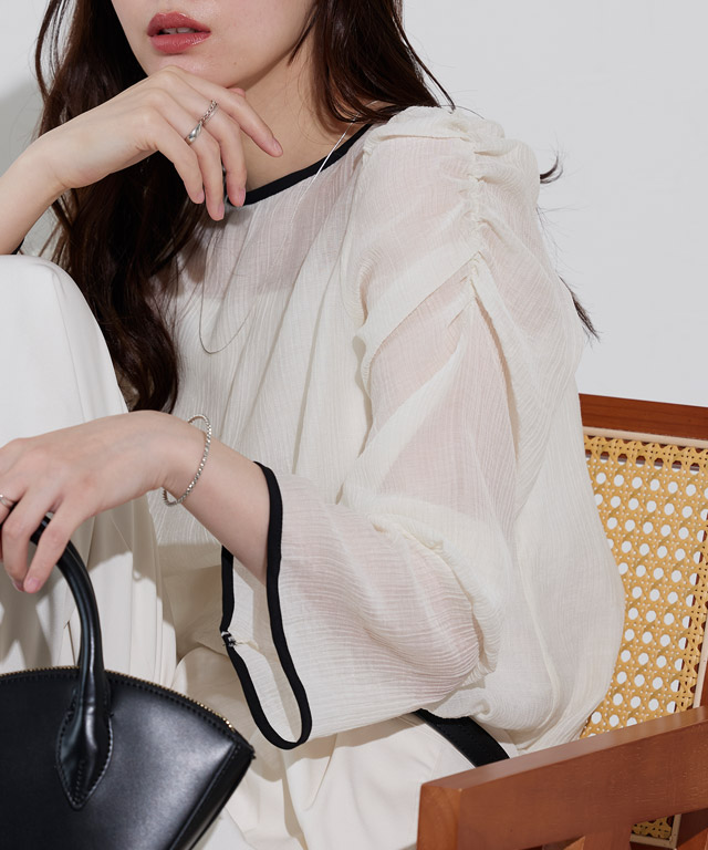 167cm / アイボリー×ブラック / M