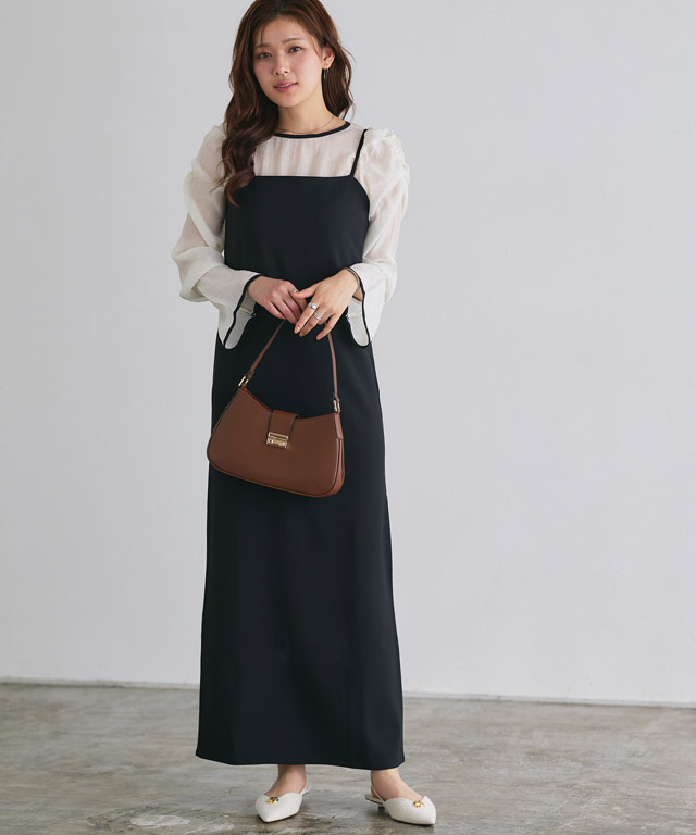 163cm / アイボリー×ブラック / M