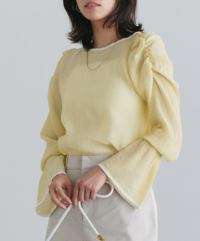 167cm / イエロー×アイボリー / M