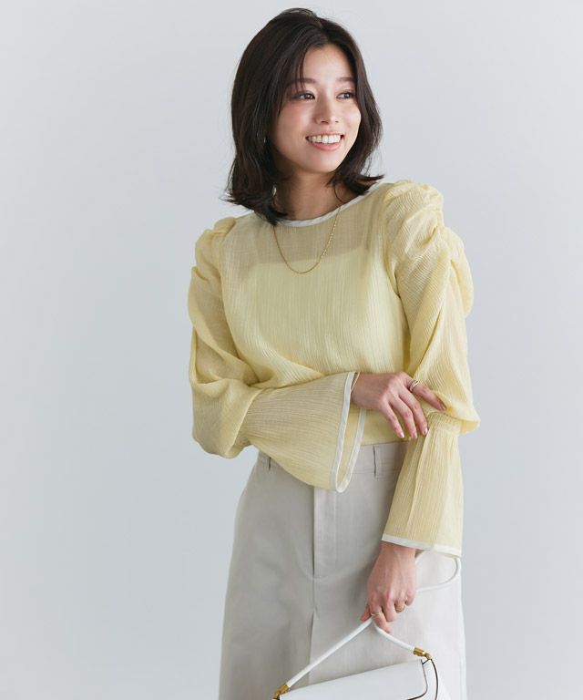 167cm / イエロー×アイボリー / M