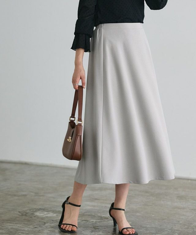 166cm / ライトグレー / ミドル丈 / M