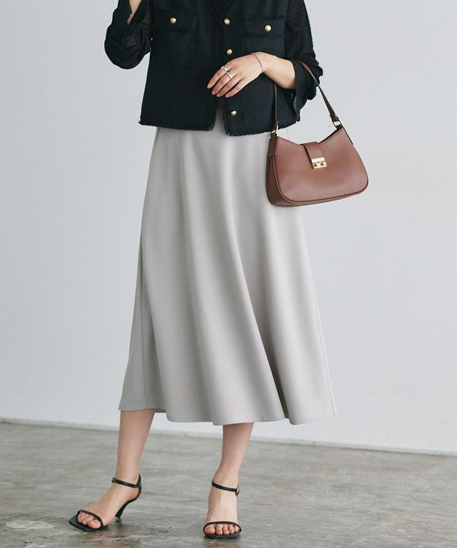 166cm / ライトグレー / ミドル丈 / M