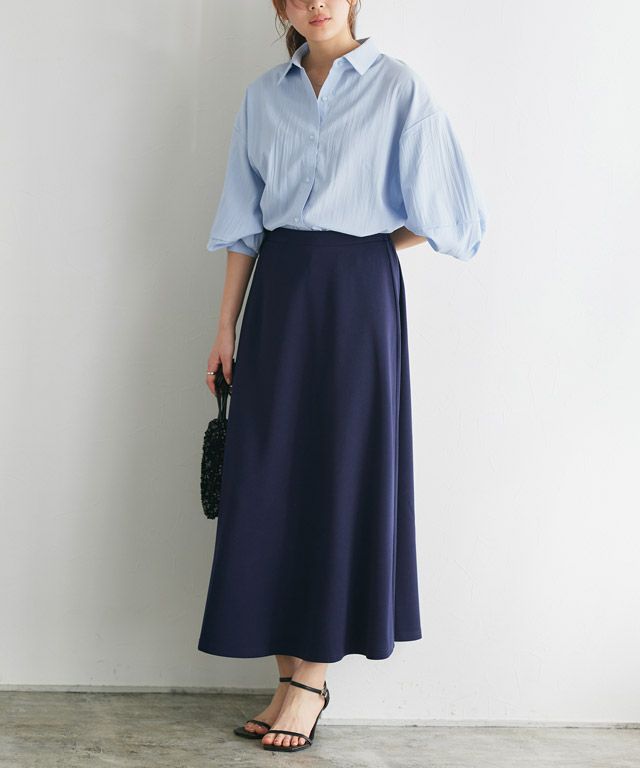 166cm / ネイビー / ロング丈 / M