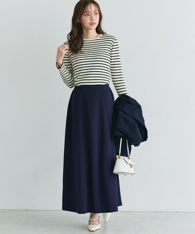 166cm / ネイビー / ロング丈 / M