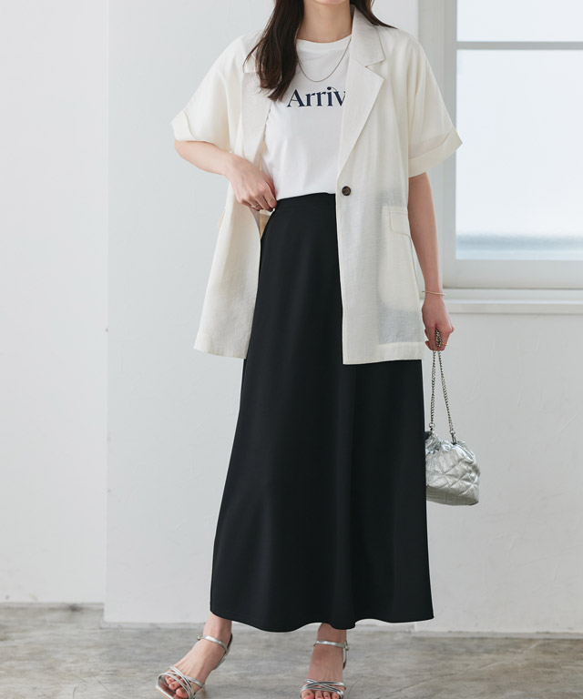 157cm / ライトグレー / ロング丈 / M