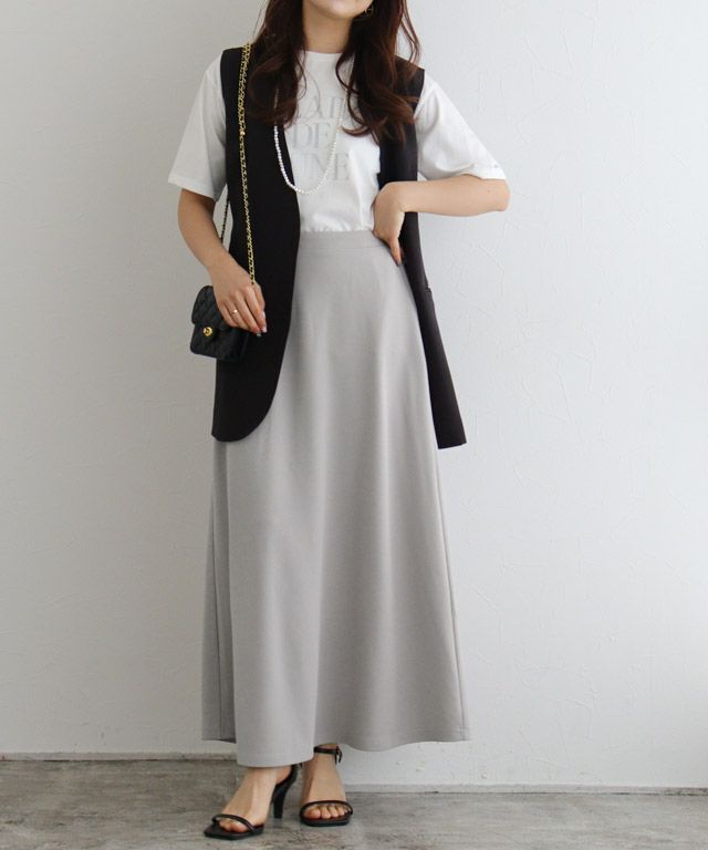 157cm / ライトグレー / ロング丈 / M