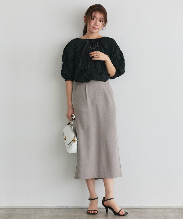 166cm / 杢グレージュ / M