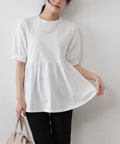 パフフレアTシャツ【Pierrot】◆送料無料