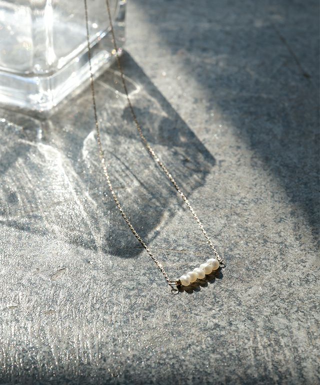 淡水パールライナーネックレス