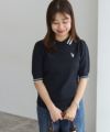 150cm / ネイビー×アイボリー / M
