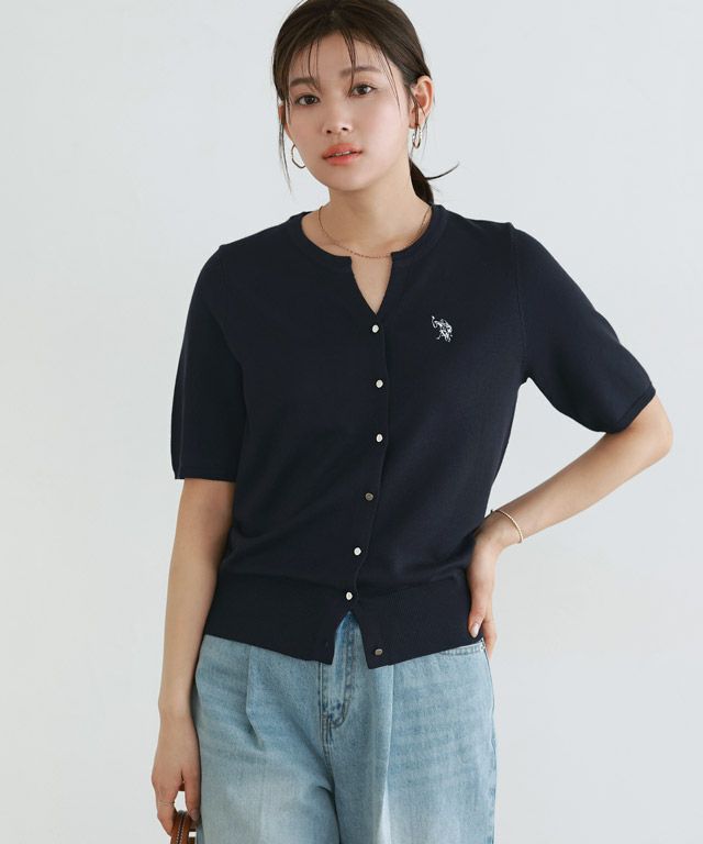 166cm / ネイビー×オフホワイト / M