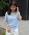 150cm / ライトブルー×オフホワイト / M