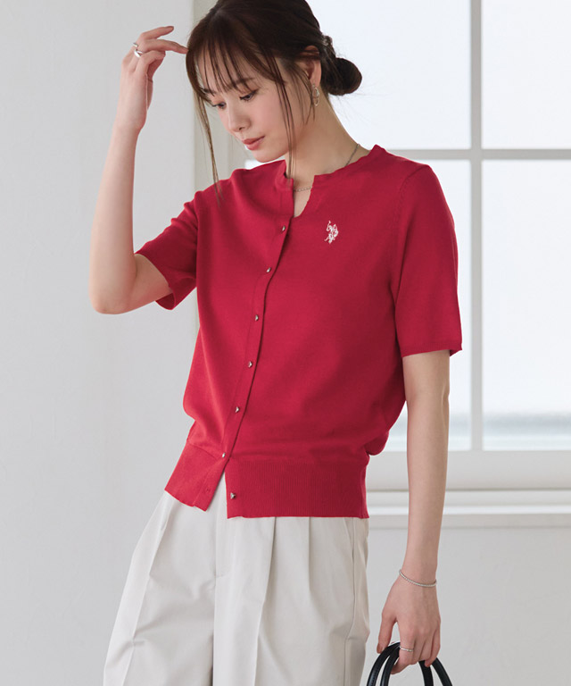 166cm / アイボリー×ネイビー / M