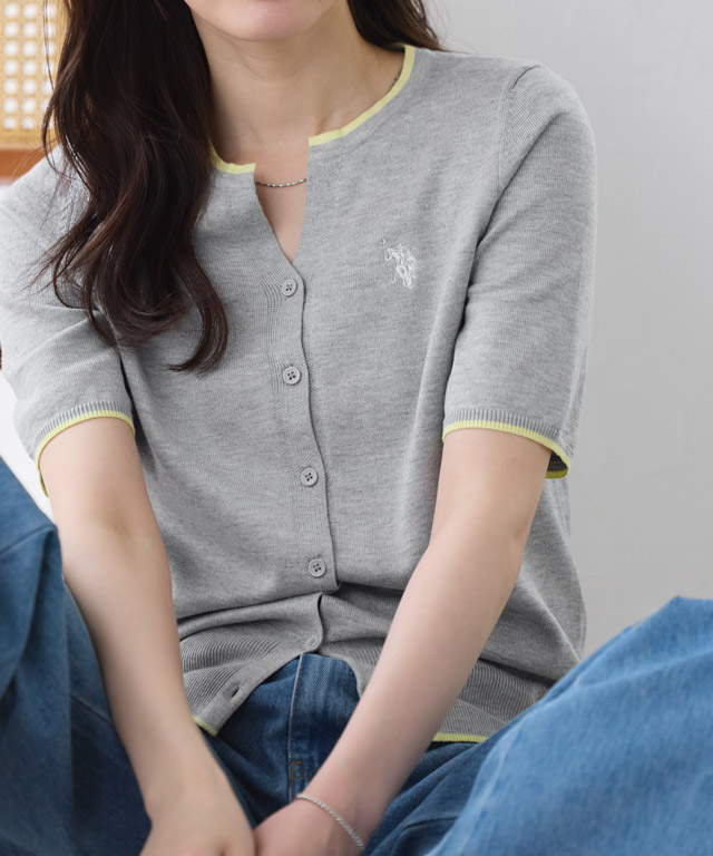 166cm / アイボリー×ネイビー / M