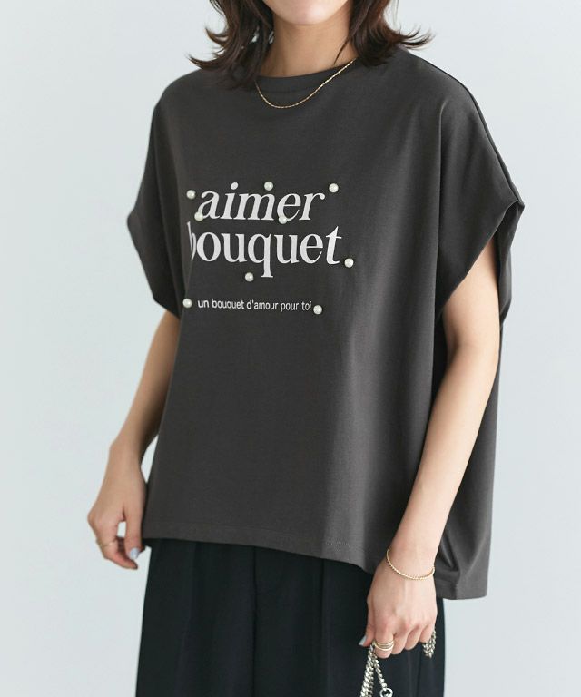 167cm / チャコール×オフホワイト / M