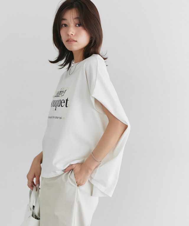 167cm / オフホワイト×ブラック / M