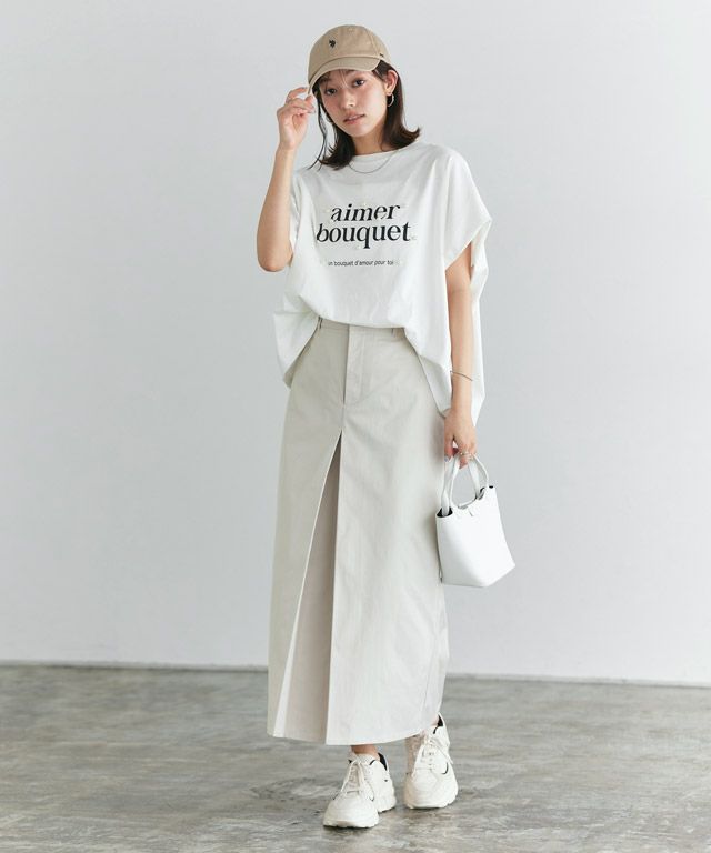 167cm / オフホワイト×ブラック / M