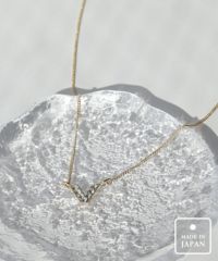 ストーンVトップショートネックレス