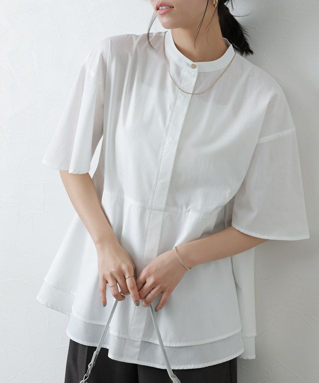 ティアードチュニックブラウス