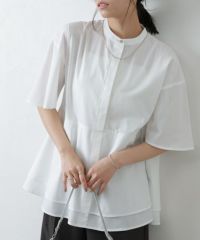 ティアードチュニックブラウス