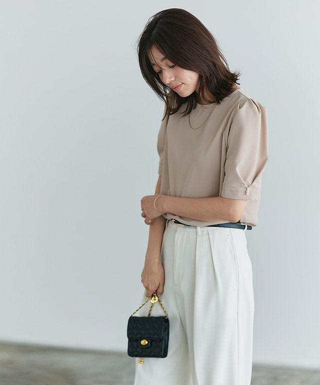 167cm / ピンクベージュ / M