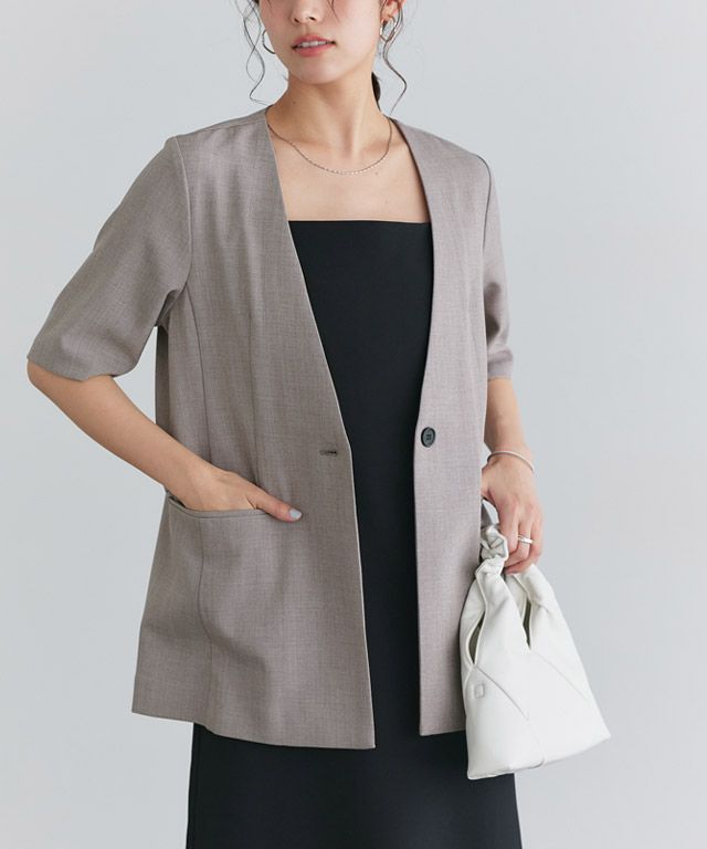 167cm / B / 杢グレージュ / M