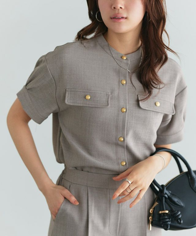 166cm / 杢グレージュ / M