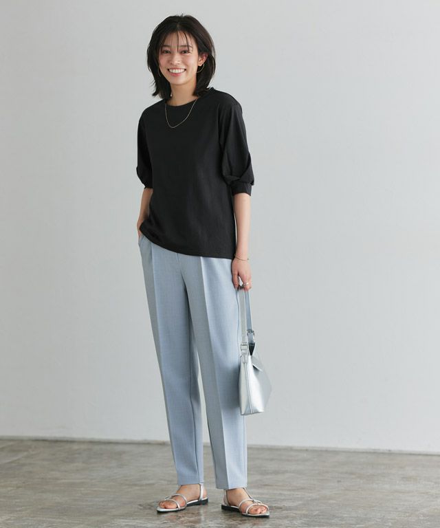 167cm / ブラック / ボートネック / M