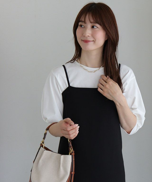 163cm / オフホワイト / ボートネック / M