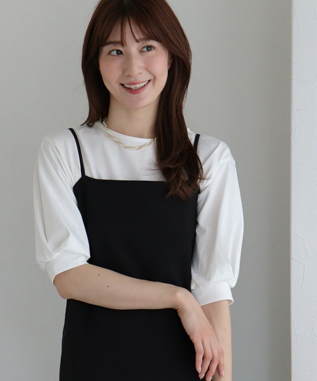 163cm / オフホワイト / ボートネック / M