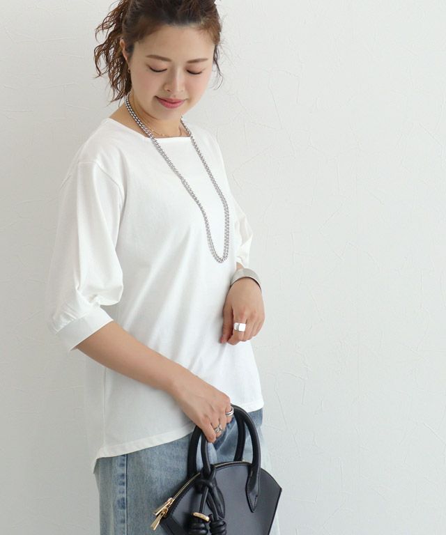 157cm / スクエアネック / オフホワイト / M