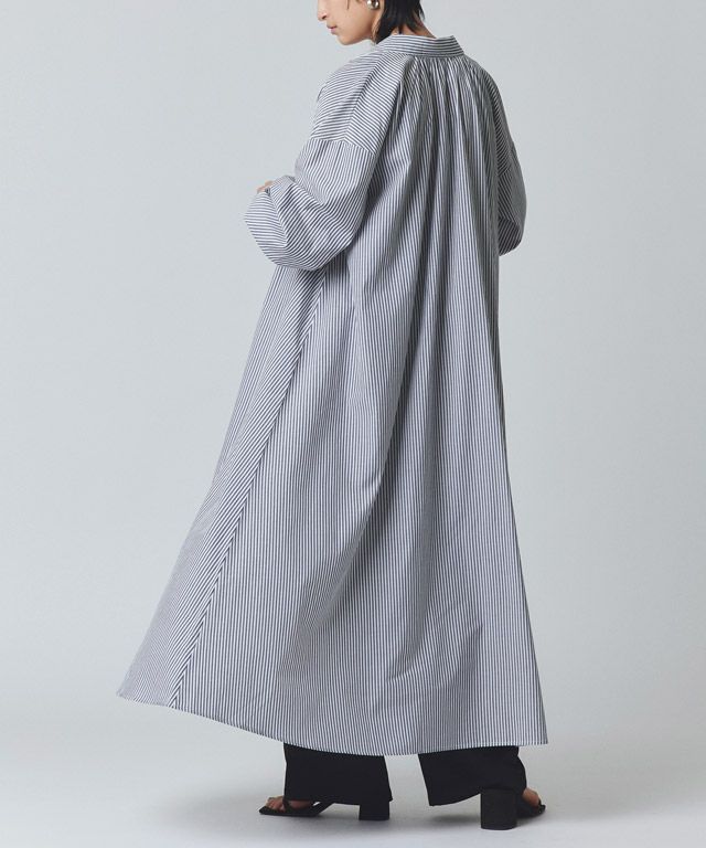 166cm / オフホワイト×ネイビー / M