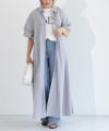 157cm / オフホワイト×ネイビー / M