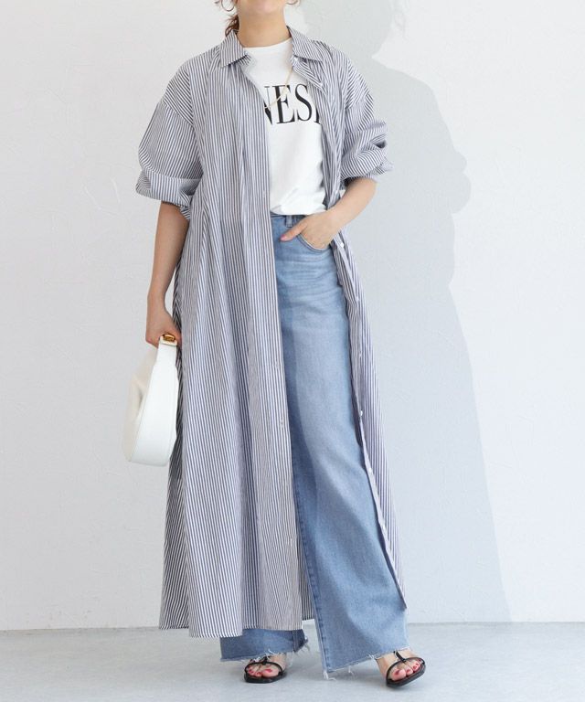 157cm / オフホワイト×ネイビー / M