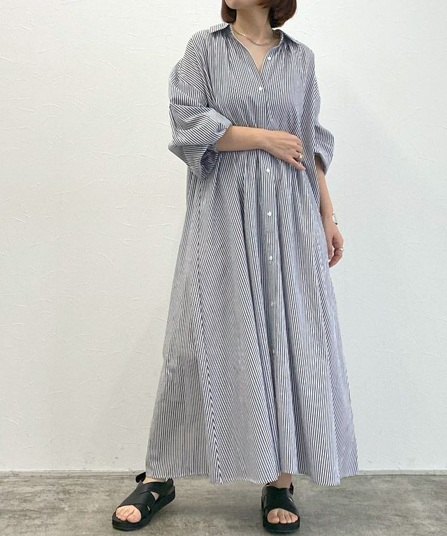 160cm / オフホワイト×ネイビー / M