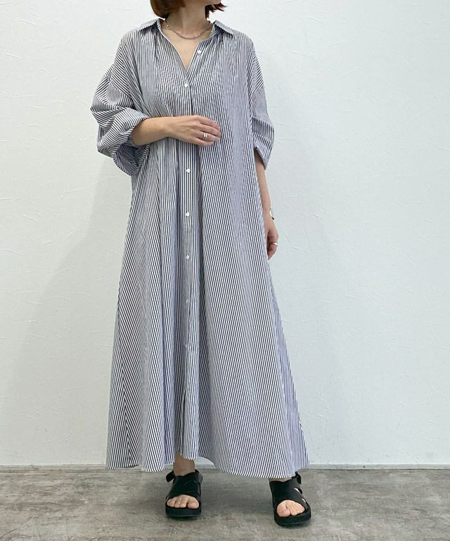 160cm / オフホワイト×ネイビー / M