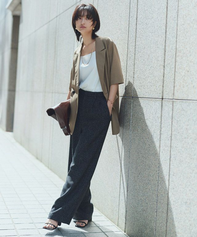 166cm / ブラックミックス / M