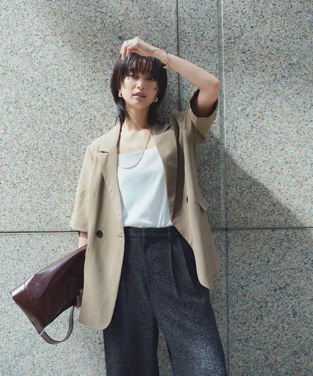 166cm / ブラックミックス / M