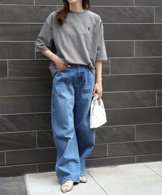 163cm / 杢グレー / M