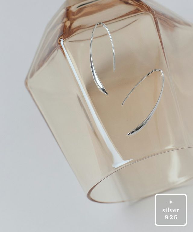 [RASW]silver925フックピアス