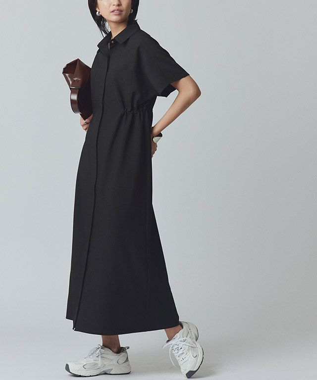 新品✨23区　2024年モデル　比翼仕立てシャツワンピース　Aライン　38 新品✨23区 2024年モデル 比翼仕立てシャツワンピース Aライン 38 新品