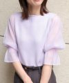 163cm/ ラベンダー / ボートネック / M