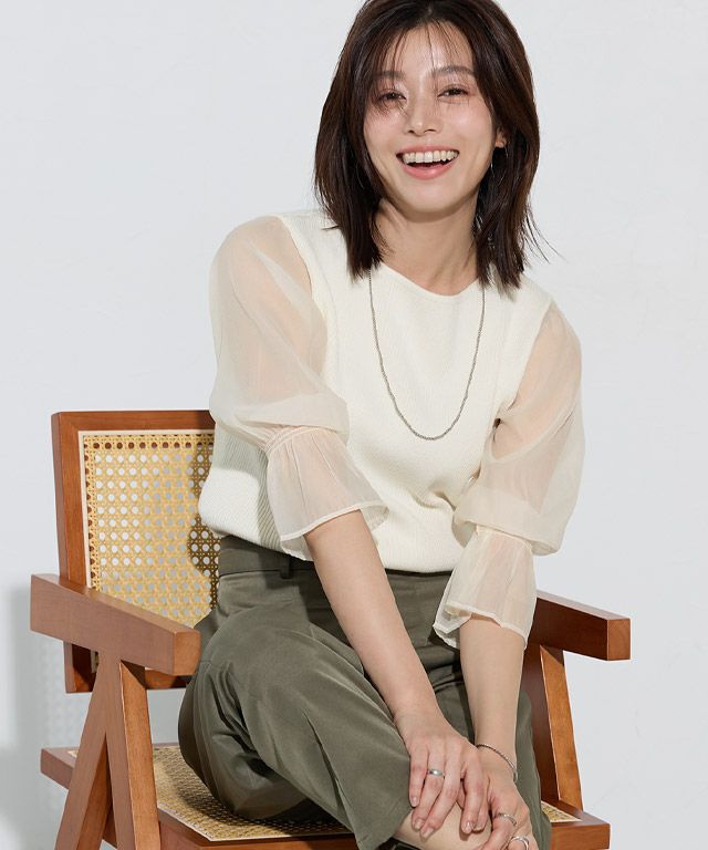 167cm / ボートネック/ オフホワイト / M