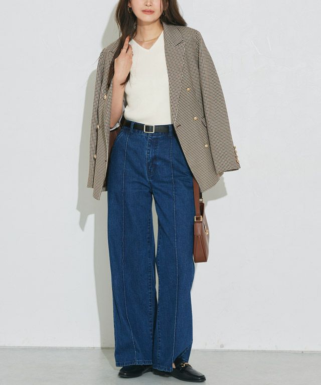 166cm  / Vネック / オフホワイト / M