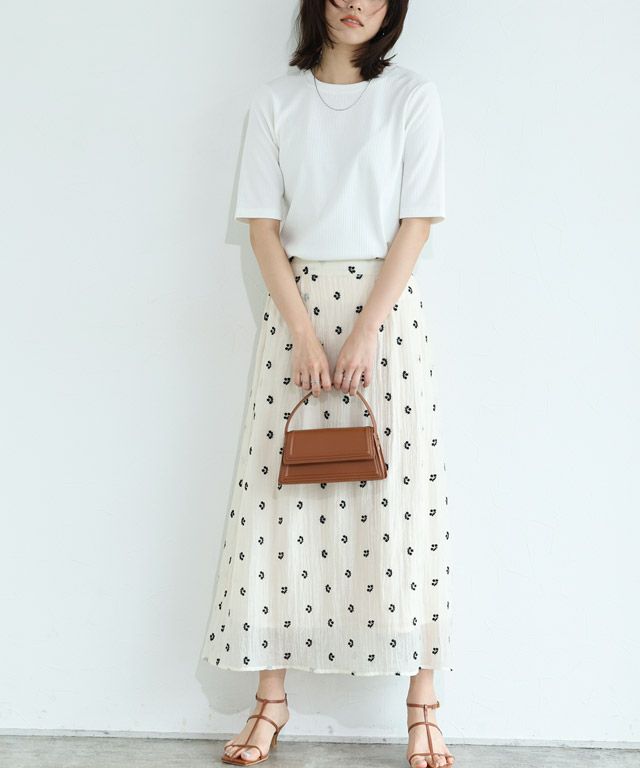 167cm / オフホワイト / 五分袖 / M