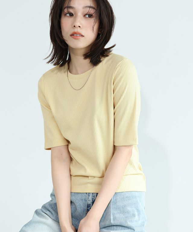 167cm / イエロー / 五分袖 / M