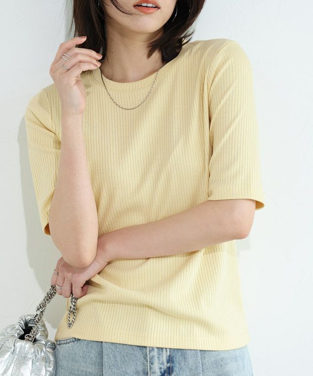 167cm / イエロー / 五分袖 / M