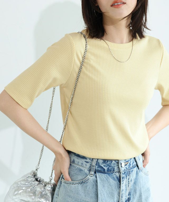 167cm / イエロー / 五分袖 / M